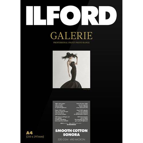 Ilford Galerie Smooth Cotton Sonora (4 x 6", 50 Sheets)
