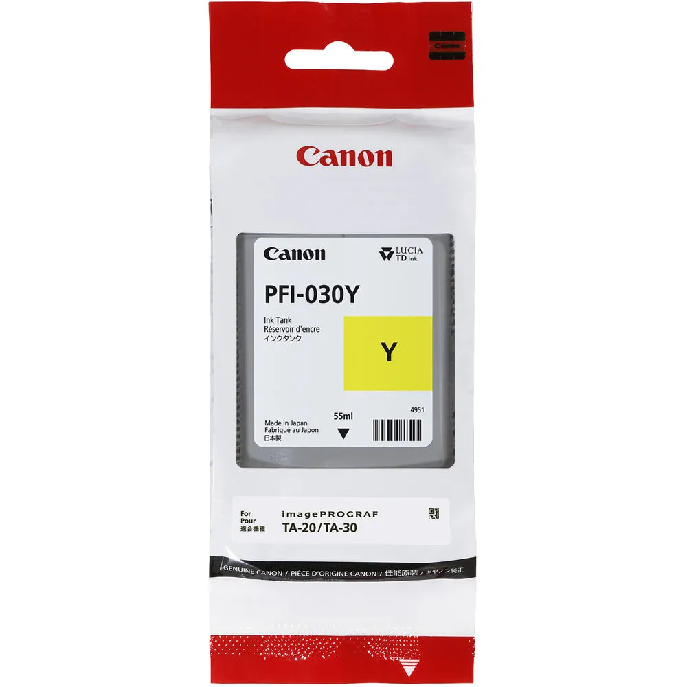 Canon PFI-030 Yellow Ink Tank (55mL)