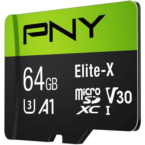 PNY 64GB Elite-X UHS-I microSDXC Memory Card