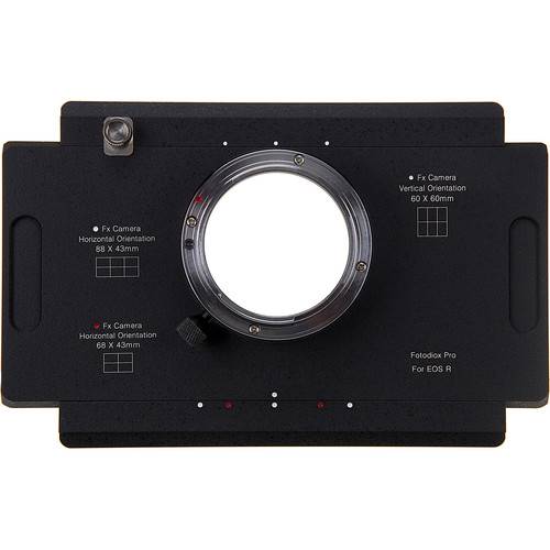 FotodioX Multi-Position Stitching Adapter for Canon RF-Mount Camera to View Camera with Graflok Back