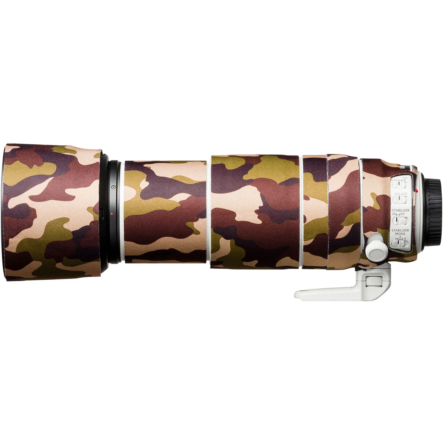easyCover Lens Oak Neoprene Cover for Canon EF 100-400mm f/4.5-5.6L IS II USM V2 (Brown Camouflage)