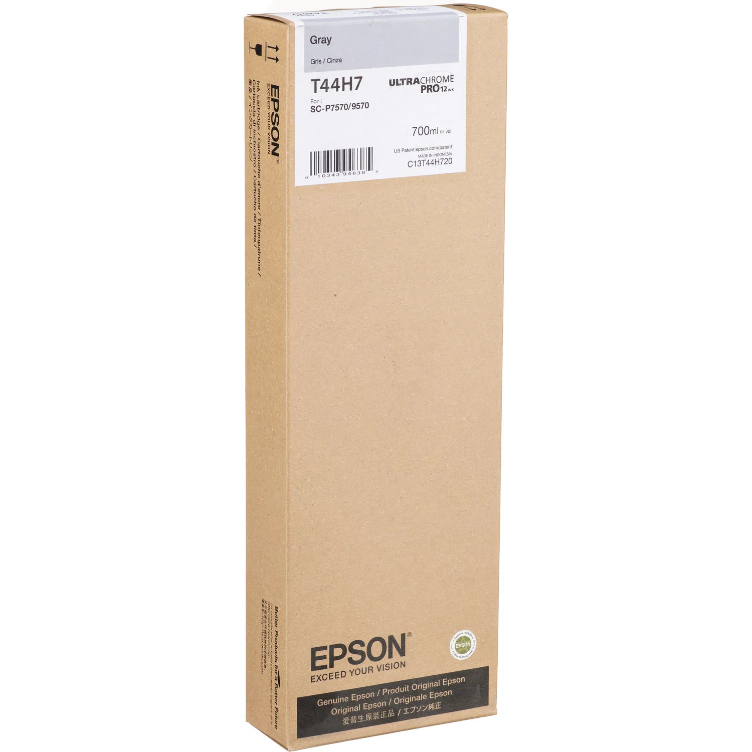 Epson UltraChrome PRO12 Gray Ink Cartridge (700mL)