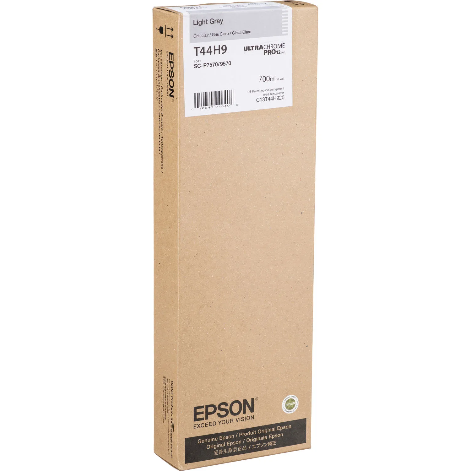 Epson UltraChrome PRO12 Light Gray Ink Cartridge (700mL)