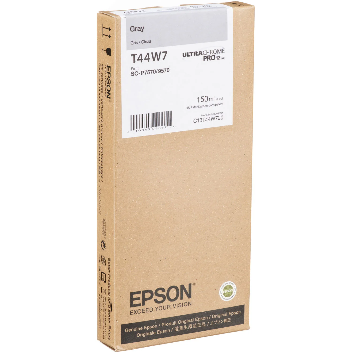 Epson UltraChrome PRO12 Gray Ink Cartridge (150mL)