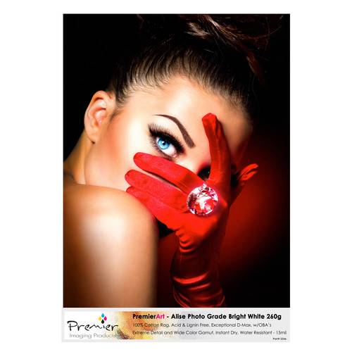 Premier Imaging Alise Photo Grade 100% Cotton Paper Bright White (13 x 19", 20-Sheets)