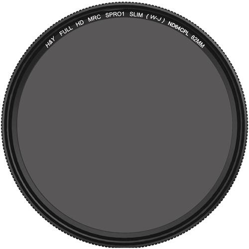 H&Y Filters Combination ND and Circular Polarizer HD MRC Filter (82mm, 6-Stop)