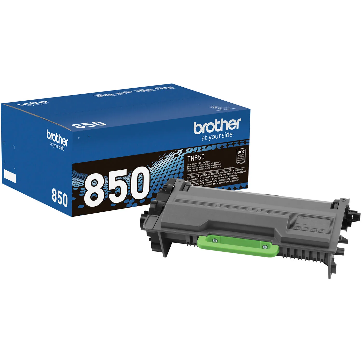 Brother TN850 High Yield Toner Cartridge (3-Pack)
