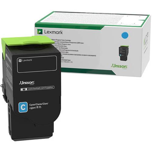 Lexmark 801SC Cyan Standard Yield Return Program Toner Cartridge for Select Color Laser Printers
