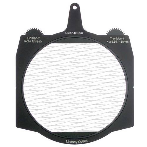 Lindsey Optics Brilliant² 4 x 5.65" Rota-Streak Filter (Clear, Diamond 4-Point-Star)