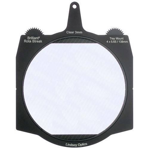 Lindsey Optics Brilliant² 4 x 5.65" Rota-Streak Filter (Green, 3mm Cylindrical Lens Spacing)