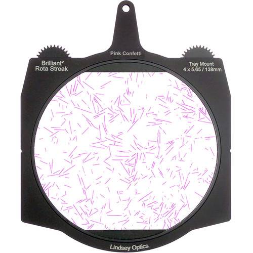 Lindsey Optics Brilliant² 4 x 5.65" Rota-Streak Filter (Pink, Confetti)