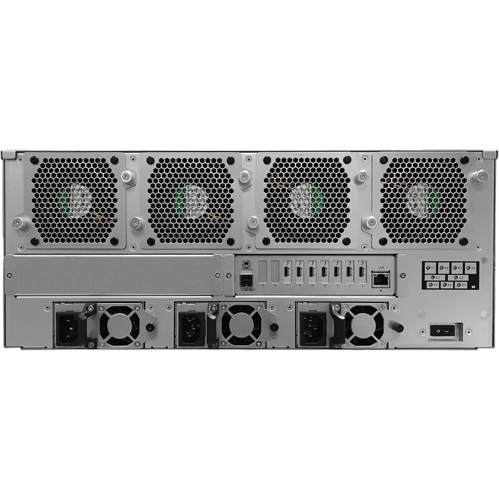 Areca 24-Bay 4U Rackmount 7-Port Thunderbolt 3 RAID SAN Storage