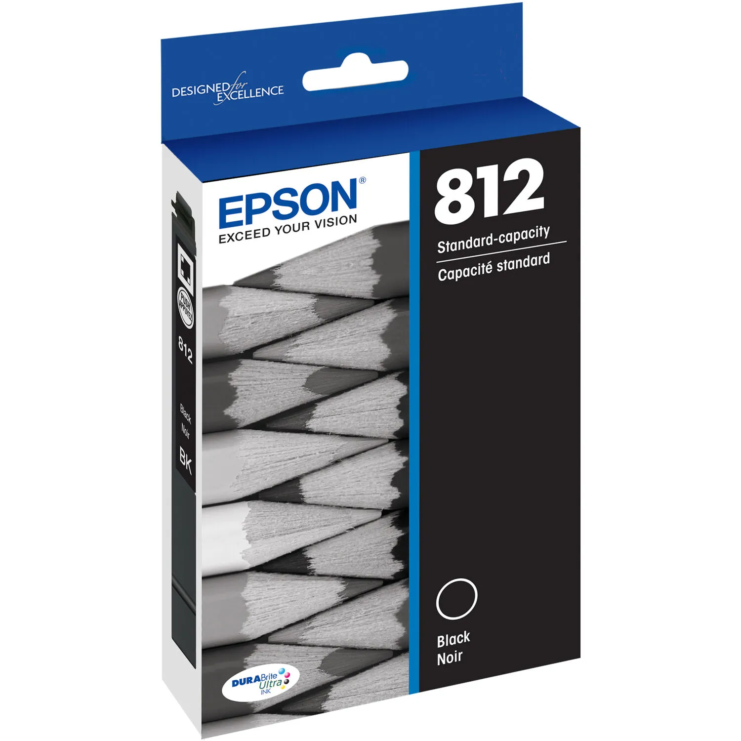 Epson T812 Black Standard Capacity Ink Cartridge with Sensormatic