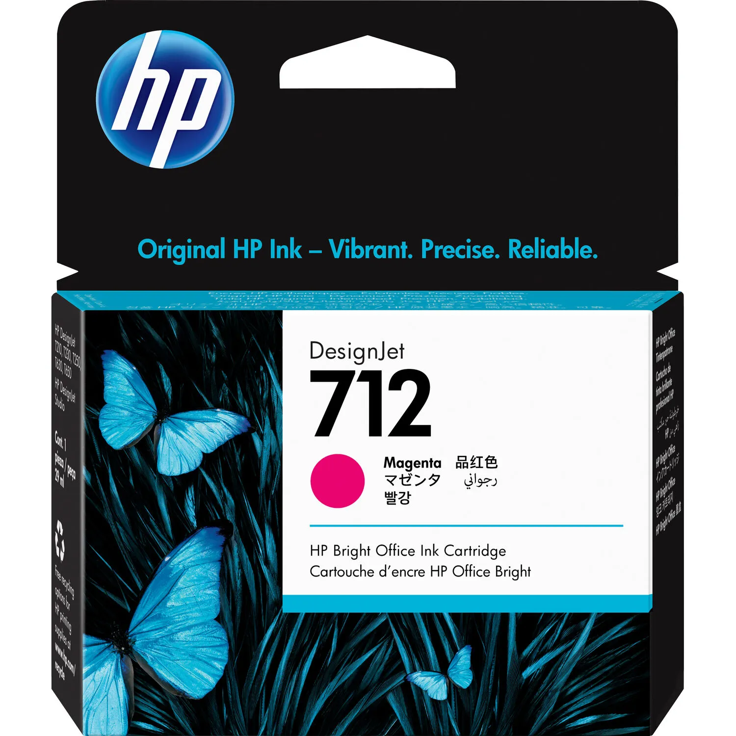HP 712 Standard-Capacity Magenta Ink Cartridge (29mL)
