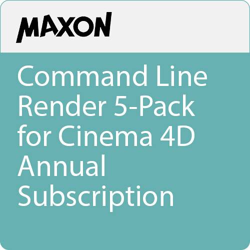 Maxon Cinema 4D Command Line Render Node (5-Pack, Annual Subscription )