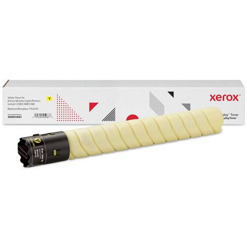 Xerox Yellow Toner Cartridge for Konica Minolta Bizhub C258, C308 &amp; C368 Multifunction Printers