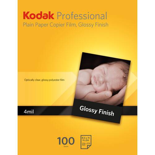 Kodak Plain Paper Copier Film (No Stripe, 8.5 x 11", 100-Sheets)