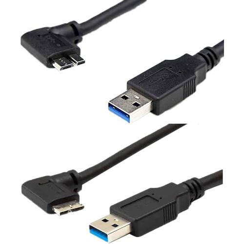 CamRanger 8" Right and Left Angled Micro-USB 3.0 Cable