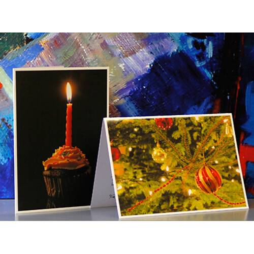 PermaJetUSA A6 Glossy Greeting Cards with Envelopes (4.1 x 5.8", 50 Cards)