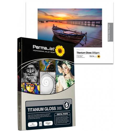 PermaJetUSA Titanium Gloss 300 Digital Photo Paper (16.5 x 23.4", 25 Sheets)