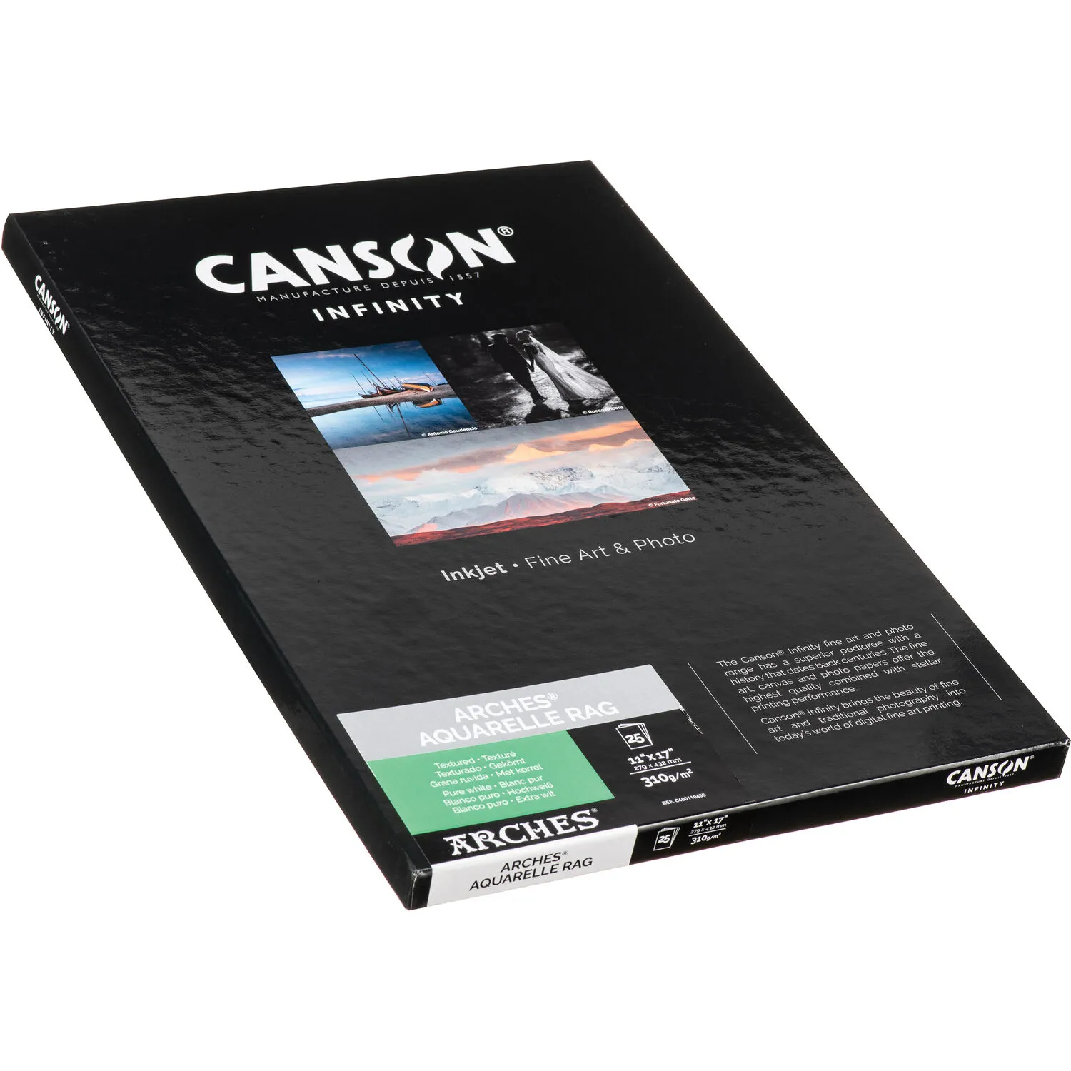 Canson Infinity Arches Aquarelle Rag (11 x 17", 25 Sheets)