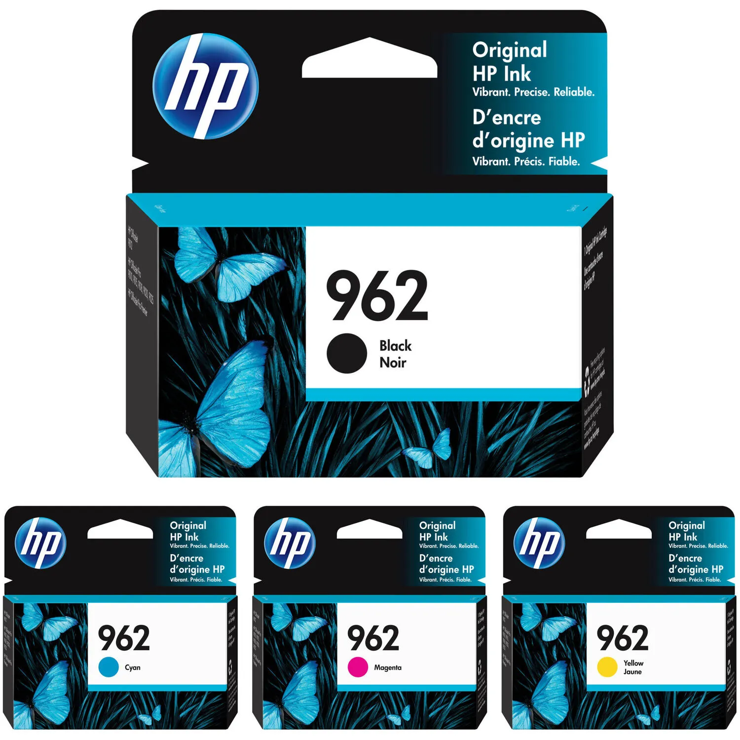 HP 962 Standard Black and Standard Color Original Ink Cartridge Set