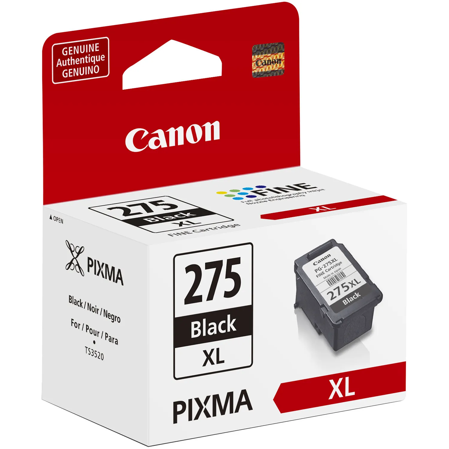 Canon PG-275XL Black Ink Cartridge for PIXMA TS3520 & TR4720 (11.9mL)