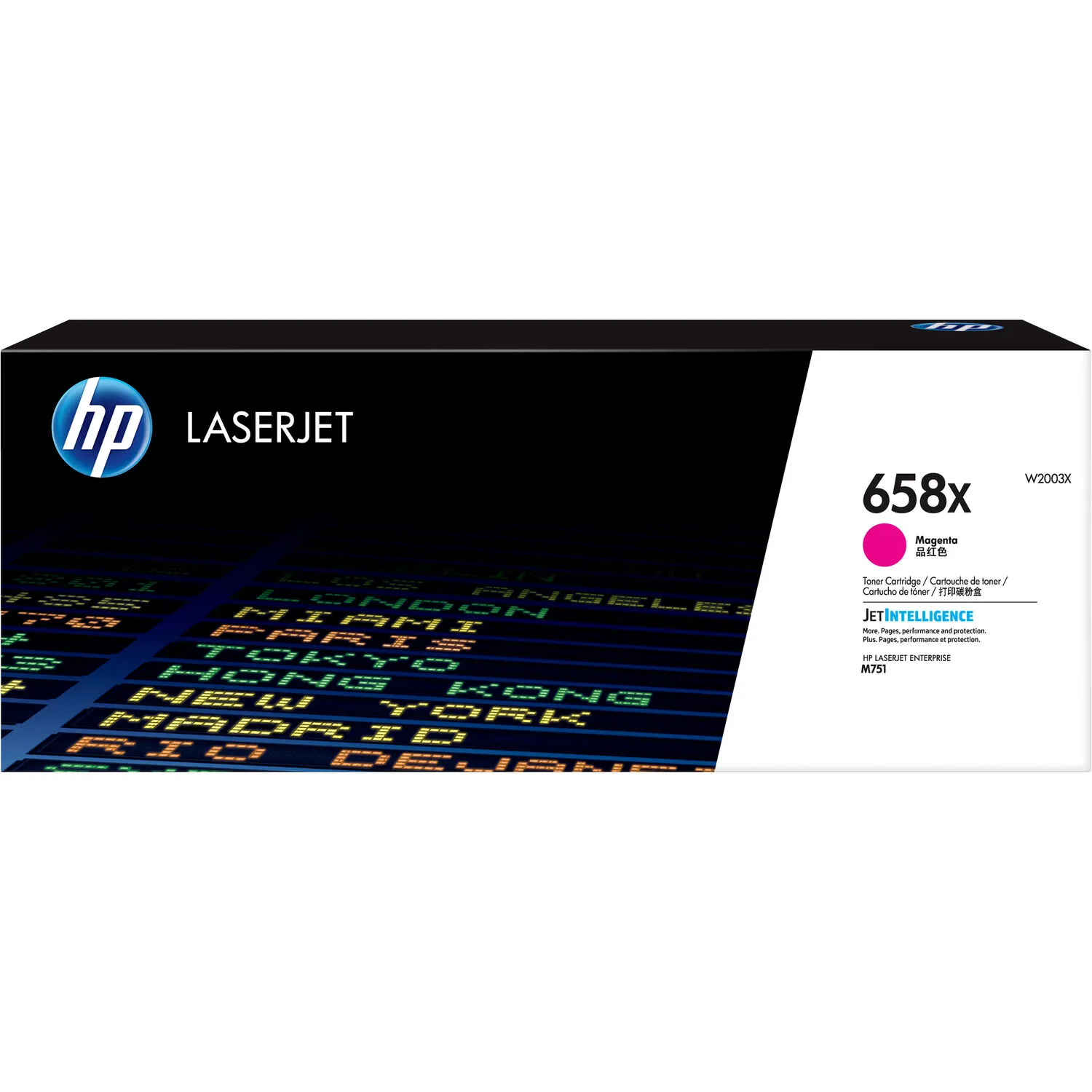 HP 658X High-Yield Magenta LaserJet Toner Cartridge