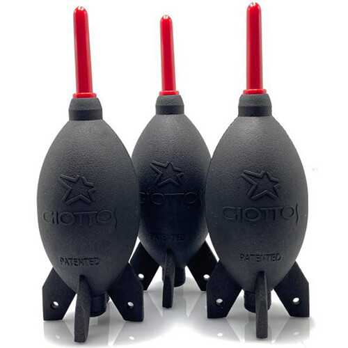 Giottos Rocket Air Blaster Dust-Removal Tool (Black, Large,&nbsp;3-Pack)