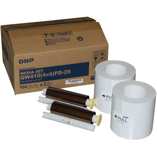 DNP 4 x 6" Center Perforated Media Set (2 Rolls)