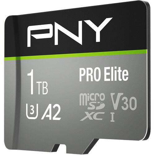 PNY 1TB PRO Elite UHS-I microSDXC Memory Card with SD Adapter