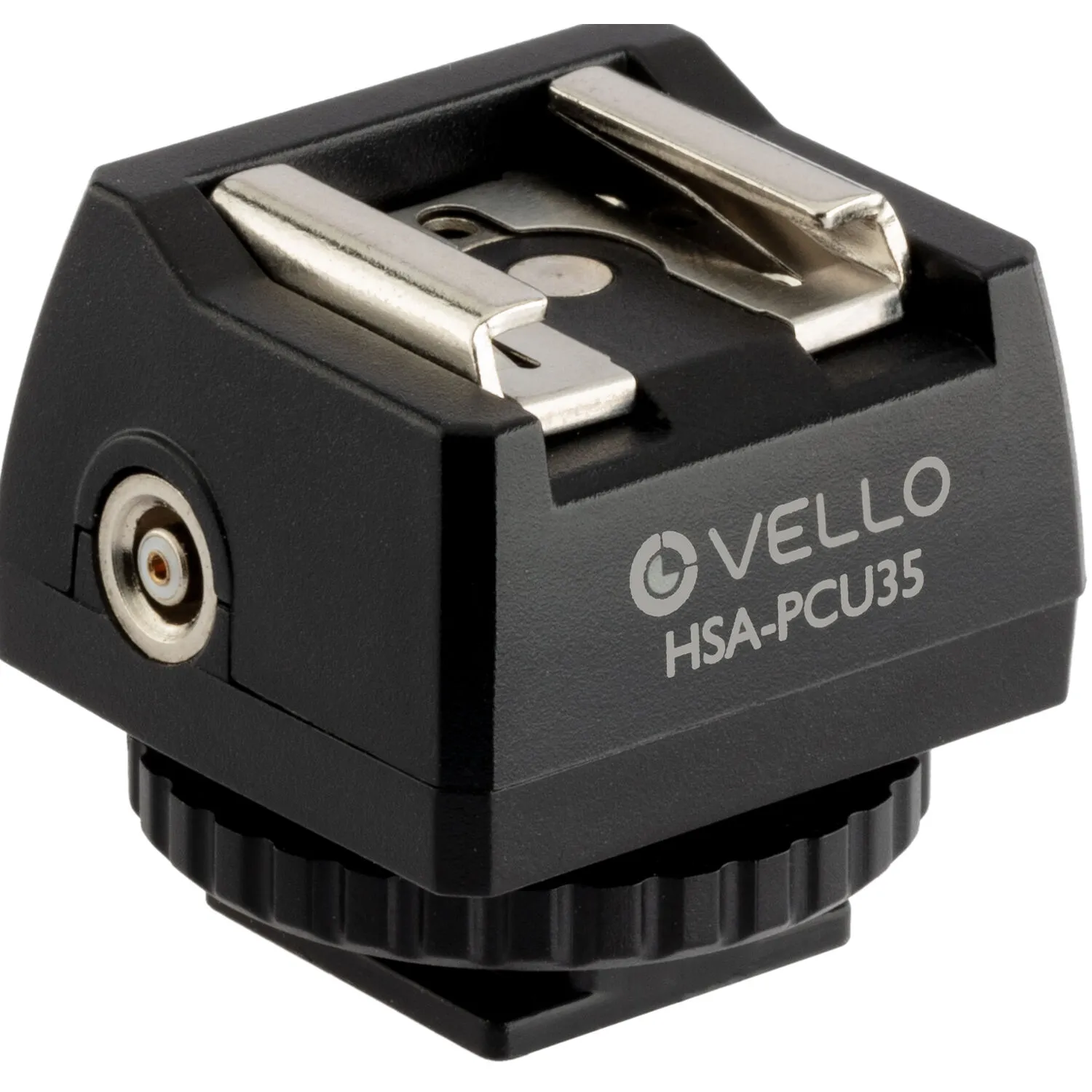 Vello Universal Hot Shoe Adapter with 3.5mm Mini Phono and PC Connection