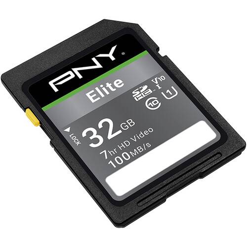 PNY 32GB Elite UHS-I SDHC Memory Card