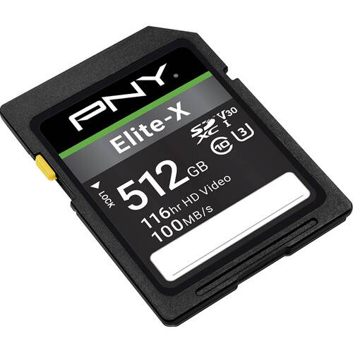 PNY 512GB Elite-X UHS-I SDXC Memory Card
