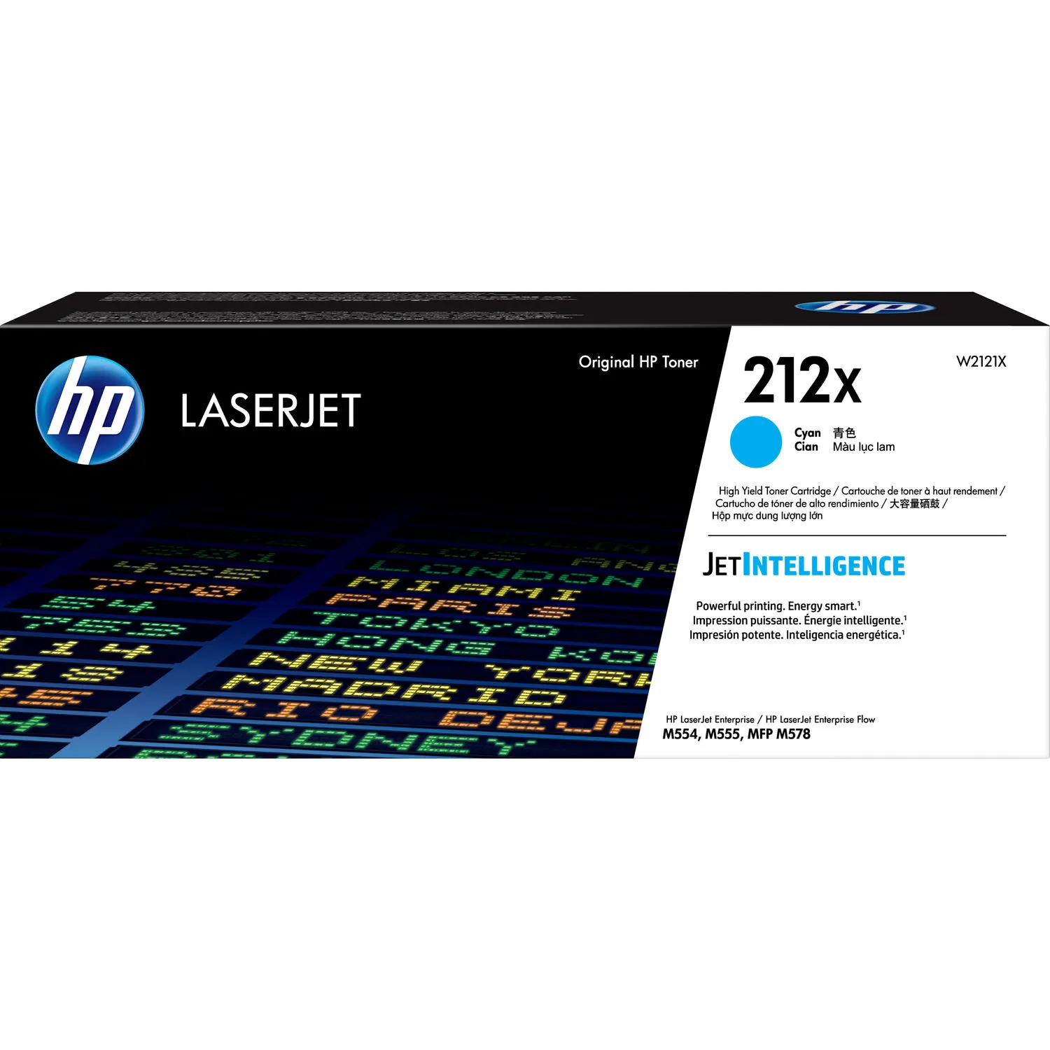 HP 212X Cyan High Yield Original LaserJet Toner Cartridge with JetIntelligence
