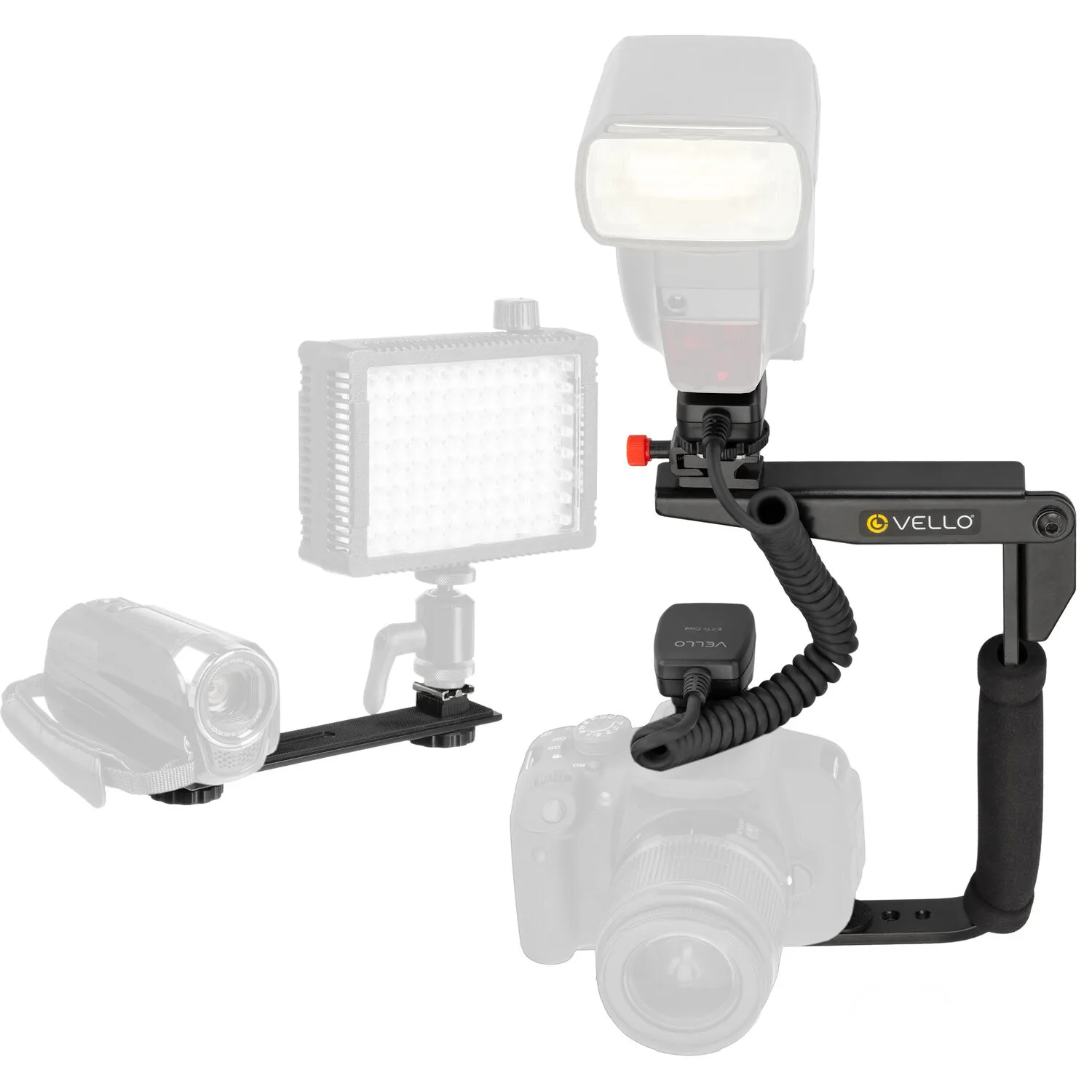 Vello QuickDraw / Straight Bracket &amp; TTL Cord Kit