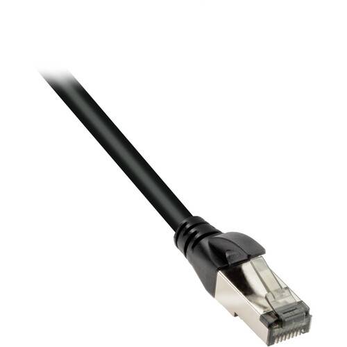 Pearstone Cat 7 Double-Shielded Ethernet Patch Cable (25', Black)