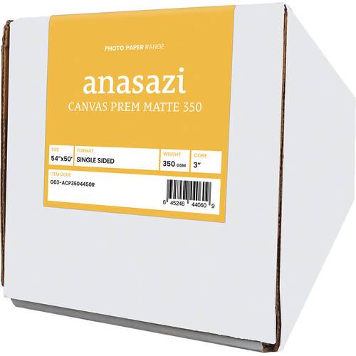 Moab Anasazi Canvas Premium Matte 350 Inkjet Photo Paper (54" x 50' Roll)