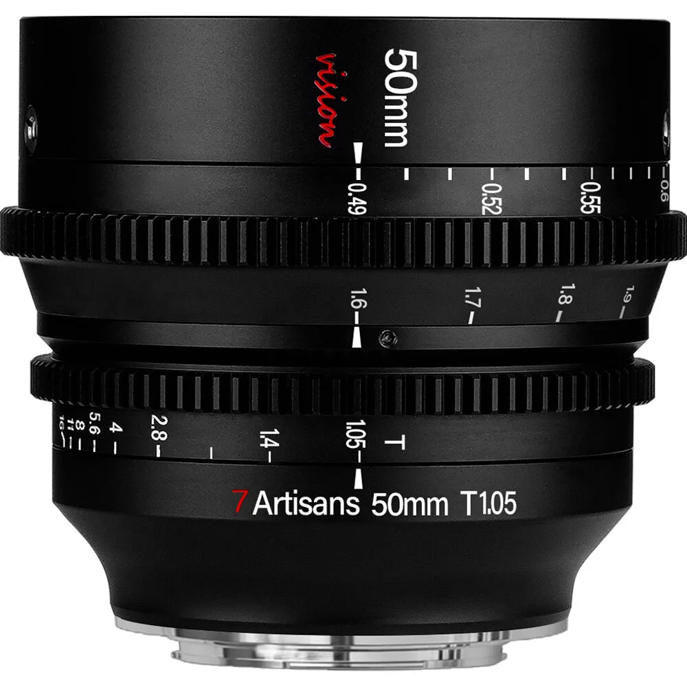 7Artisans 50mm T1.05 Vision Cine Lens (MFT Mount, Feet/Meters)
