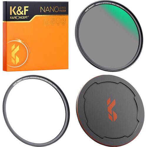 K&F Concept Nano-X Magnetic Filter with Adapter Ring & Lens Cap (58mm, 3-Stop)