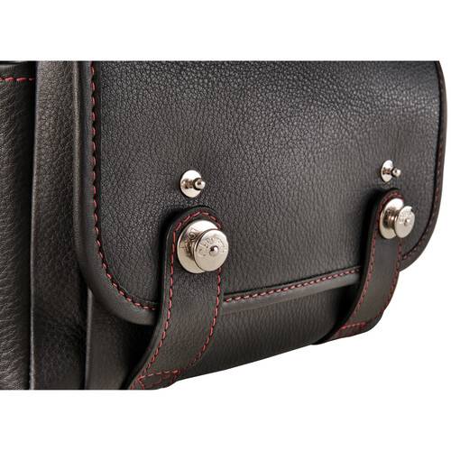 Oberwerth Louis Camera Bag for Leica M11 (Black with Red Stitching)