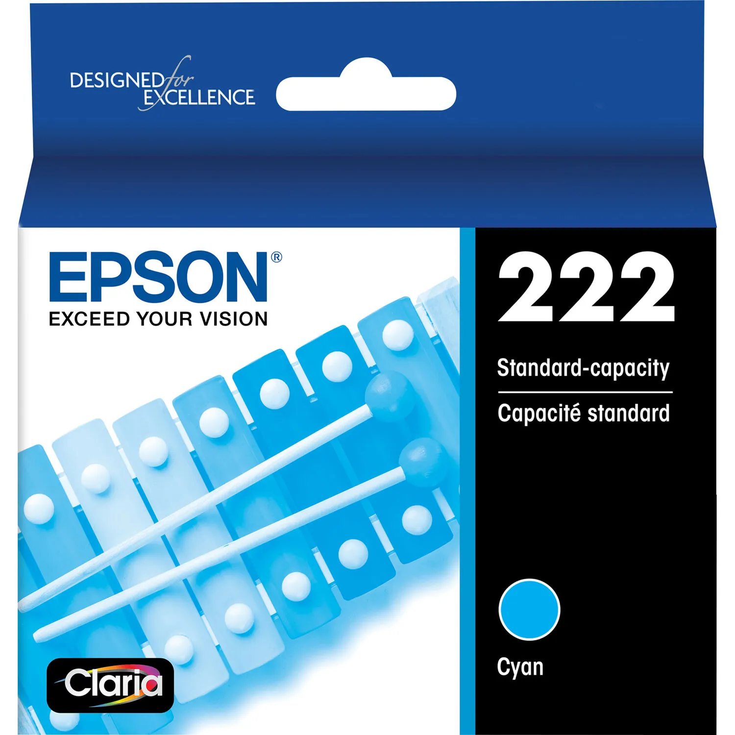 Epson Claria T222 Standard Capacity Cyan Ink Cartridge