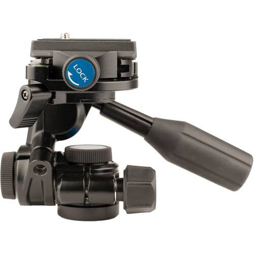 SLIK SH-747FC 3-Way Pan-Tilt Head with&nbsp;:Friction Control and Arca-Type Quick Release Set