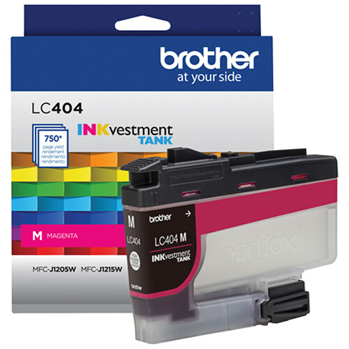Brother Genuine LC404 INKvestment Tank Standard Yield Magenta Ink Cartridge