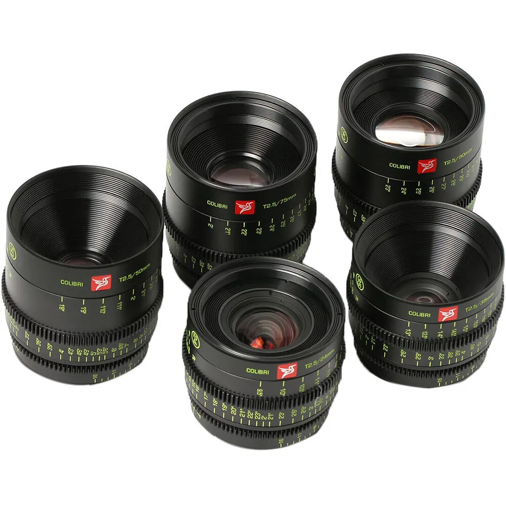 KIPON Colibri 24/35/50/75/90mm Lens Set (Sony E)