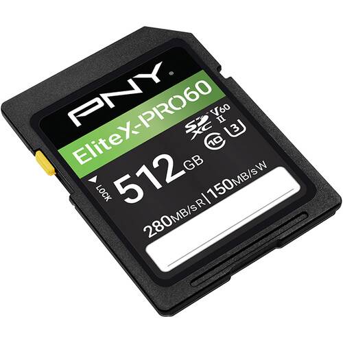 PNY 512GB EliteX-PRO60 UHS-II SDXC Memory Card