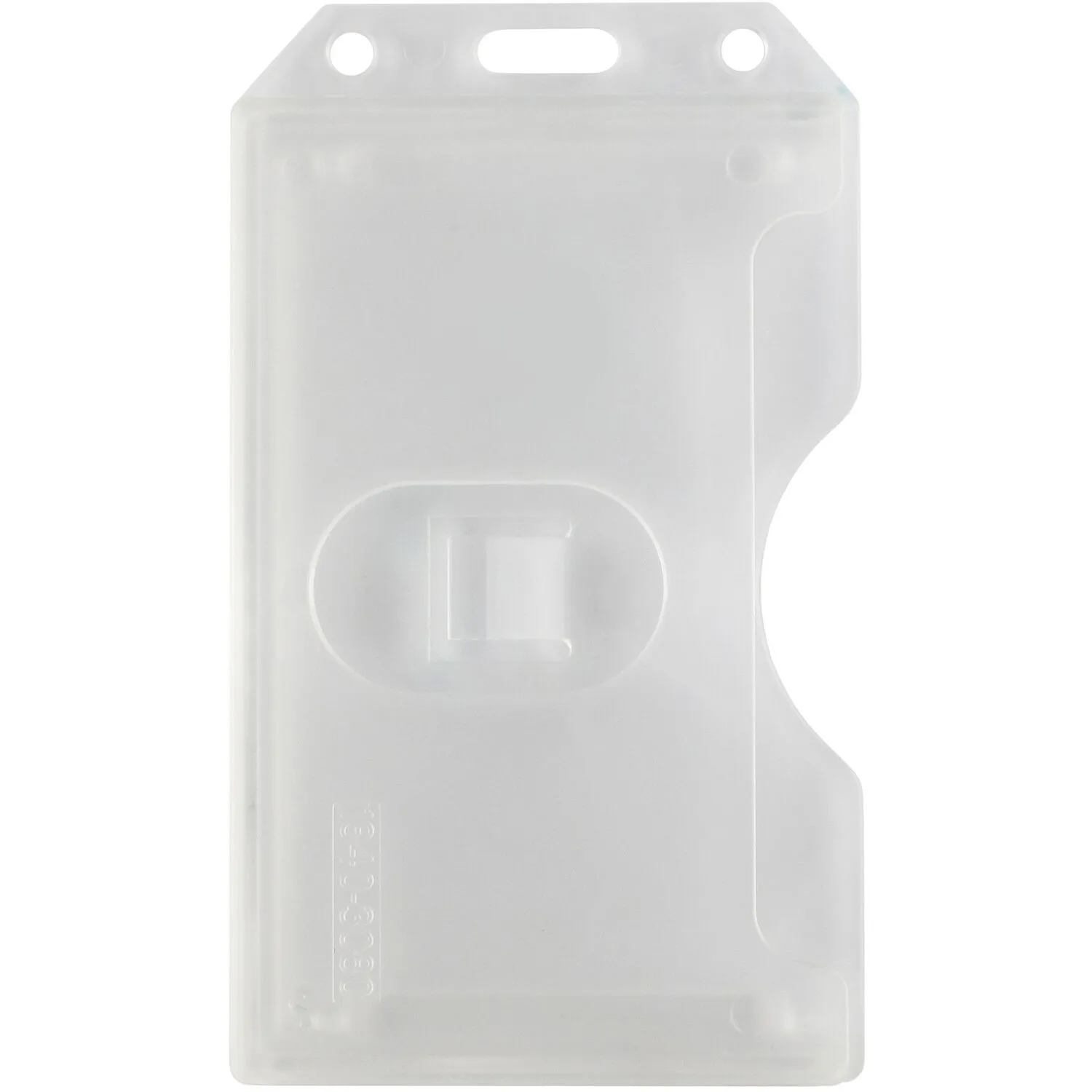 BRADY PEOPLE ID Rigid Plastic Vertical 2-Sided Multi-Card Holder (Clear, 2.38 x 4.1", 50-Pack)