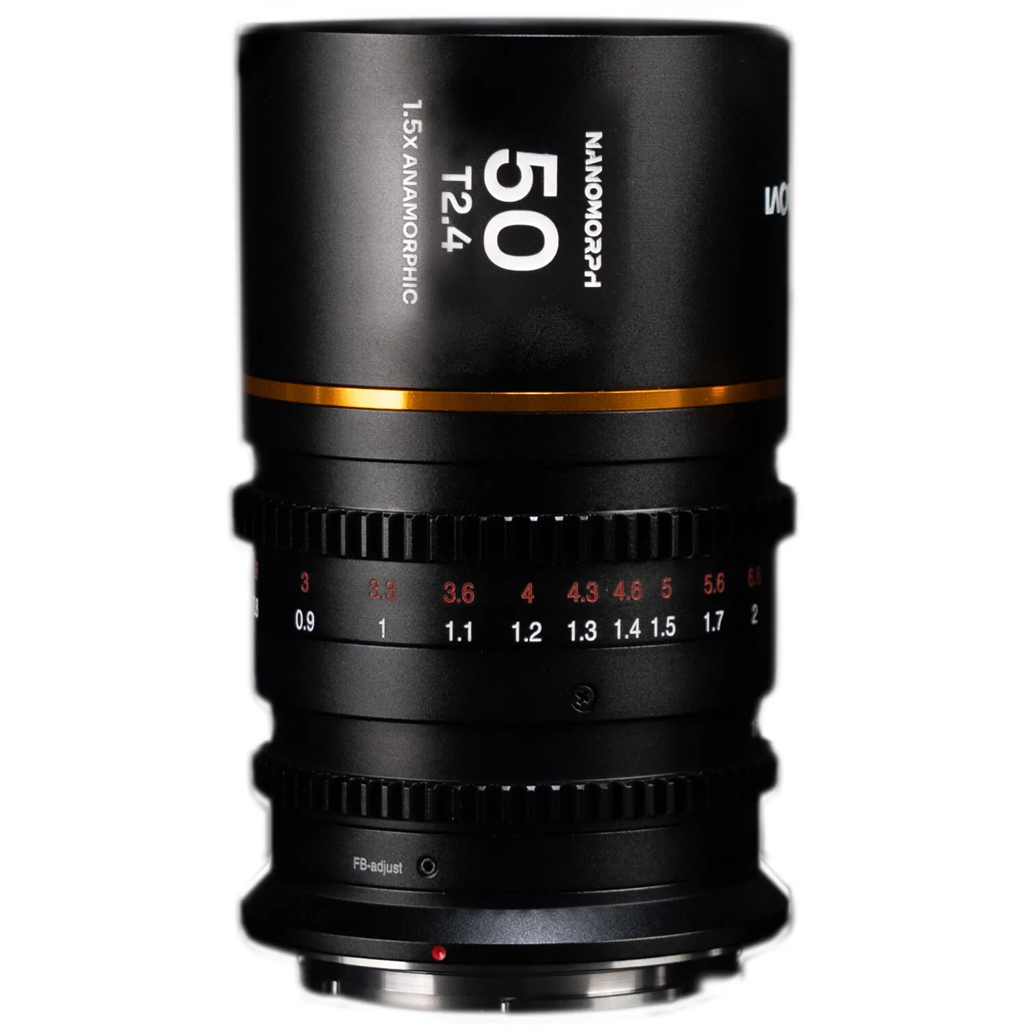 Venus Optics Laowa Nanomorph 50mm T2.4 1.5x S35 Anamorphic Lens (Canon RF, Blue Flare)