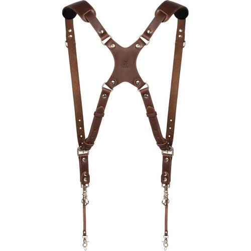 Coiro Skinny Dual Camera Harness (Brown)