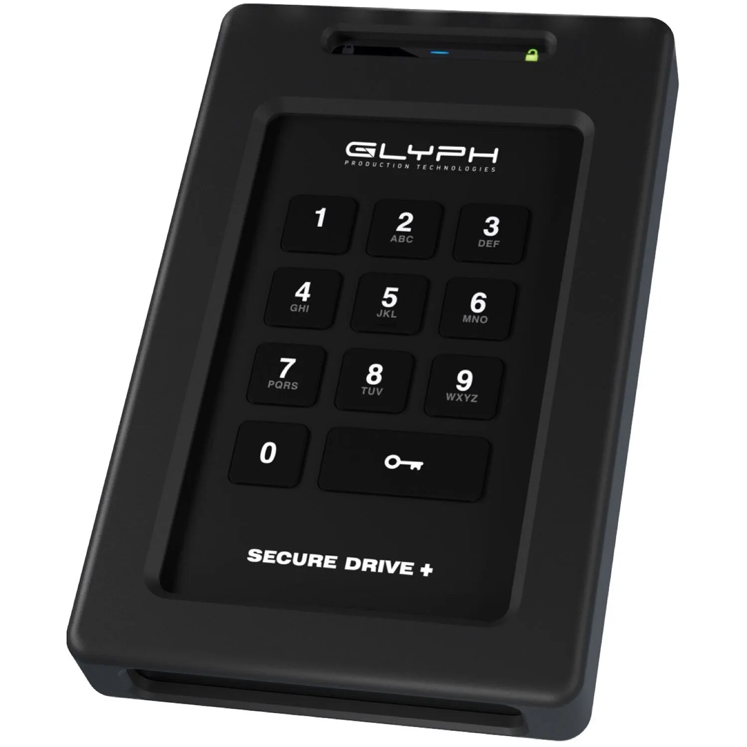 Glyph Technologies SecureDrive+ Professional Encrypted External Hard Disk Drive with Keypad